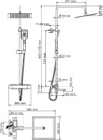 Душевая стойка Wasserkraft Exter A19901Thermo