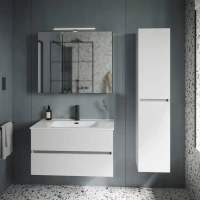 Мебель для ванной комнаты Sancos Urban 90 см белый глянец Мебель для ванной комнаты Sancos Urban 90 см белый глянец