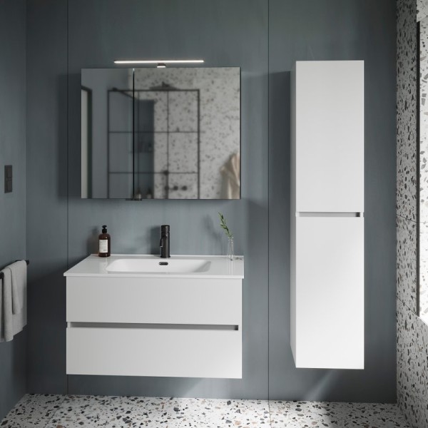 Мебель для ванной комнаты Sancos Urban 90 см белый глянец