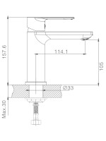Комплект для раковины Haiba HB12505 с гигиеническим душем, хром