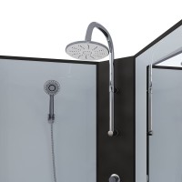 Душевая кабина Niagara Classic NG-6709-14BKT 100x100 см, без крыши, с тропическим душем