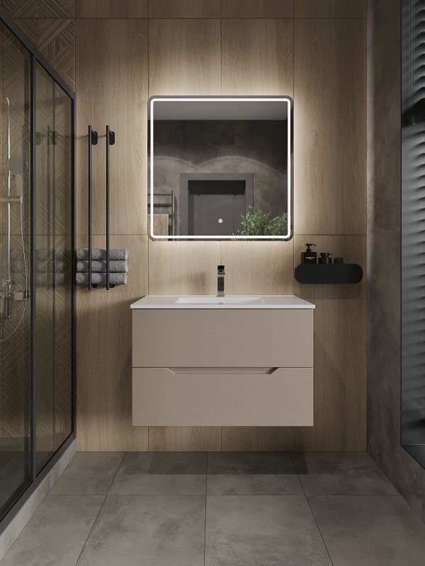 Мебель для ванной комнаты Orange Line 80 латте матовый