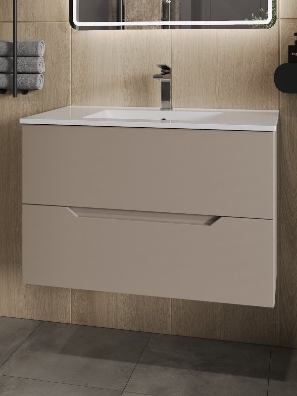 Мебель для ванной комнаты Orange Line 80 латте матовый