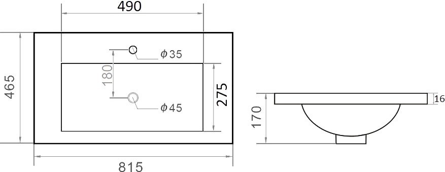 Мебель для ванной комнаты Orange Line 80 латте матовый