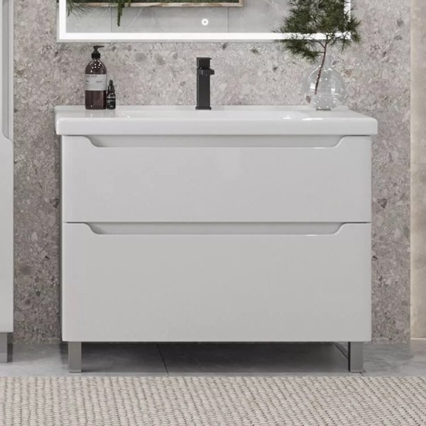 Тумба под раковину SanStar Lanciano 100 напольная, белая