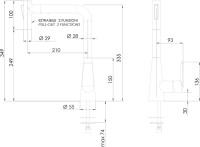 Смеситель для кухни Remer Vanity V81M