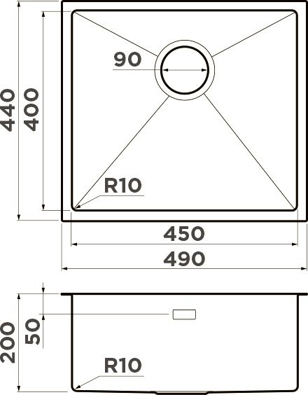 Комплект Мойка Omoikiri Taki 49-U/IF-GB графит + Измельчитель Nagare 750