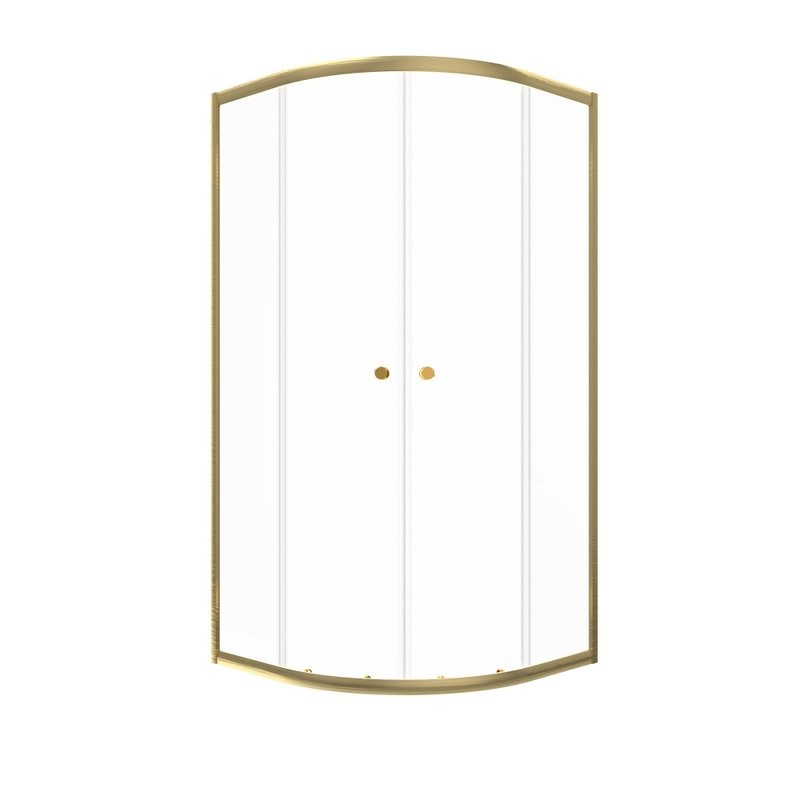 Душевой уголок Triton Альфа -Голд 90x90, профиль золото, стекло прозрачное