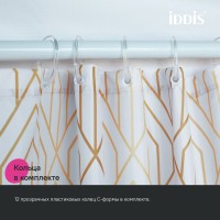 Штора для ванной IDDIS Base BG03P18i11 180х200, белая