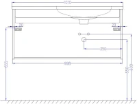 Мебель для ванной комнаты Jacob Delafon Madeleine 100 R черный блестящий