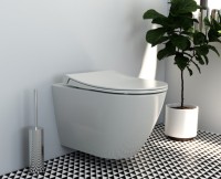 Комплект Унитаз подвесной VitrA Sanibelle белый глянцевый + Крышка с микролифтом, петли хром + Инсталляция VitrA V-Fix Core + Кнопка смыва Root Square 740-2380 хром