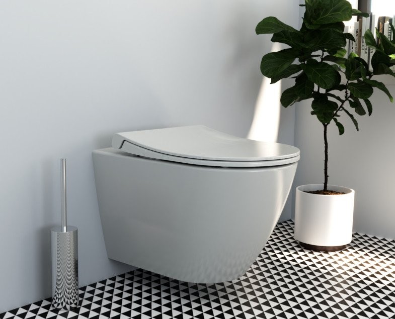 Комплект Унитаз подвесной VitrA Sanibelle белый глянцевый + Крышка с микролифтом, петли хром + Инсталляция VitrA V-Fix Core + Кнопка смыва Root Square 740-2380 хром