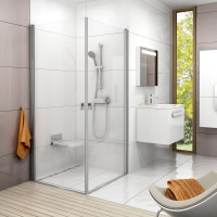 Душевой уголок Ravak Chrome CRV1-80+CRV1 Transparent, профиль сатин