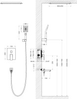 Душевой комплект Timo Selene SX-2039/00SM С ВНУТРЕННЕЙ ЧАСТЬЮ, хром
