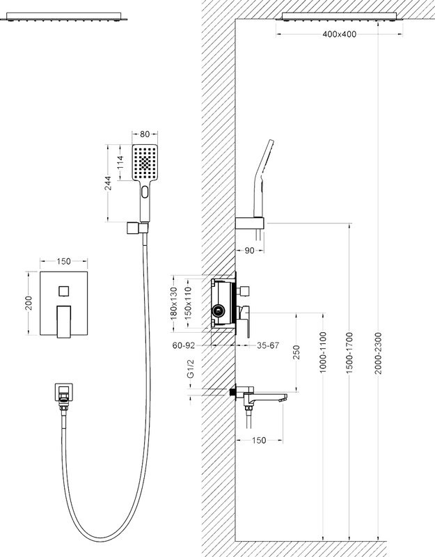 Душевой комплект Timo Selene SX-2039/00SM С ВНУТРЕННЕЙ ЧАСТЬЮ, хром