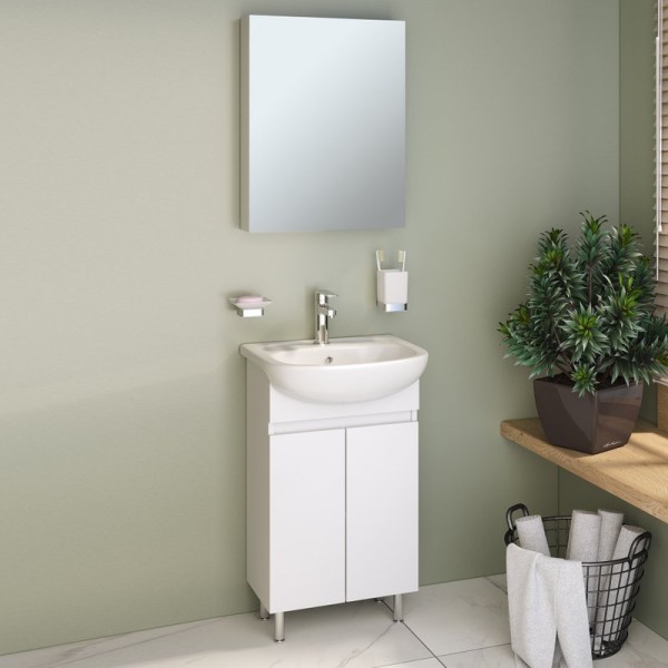 Мебель для ванной комнаты Runo Лада 50 белая