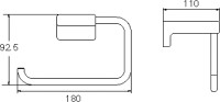 Полотенцедержатель Rose RG1806C белый