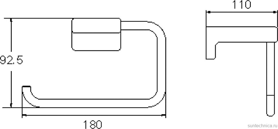 Полотенцедержатель Rose RG1806C белый