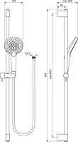 Душевой гарнитур Ideal Standard IdealRain B1763AA Душевой гарнитур Ideal Standard IdealRain B1763AA