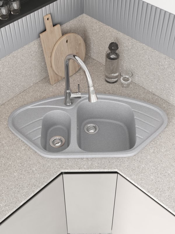 Мойка кухонная Domaci Болонья М-23-006 светло-серая