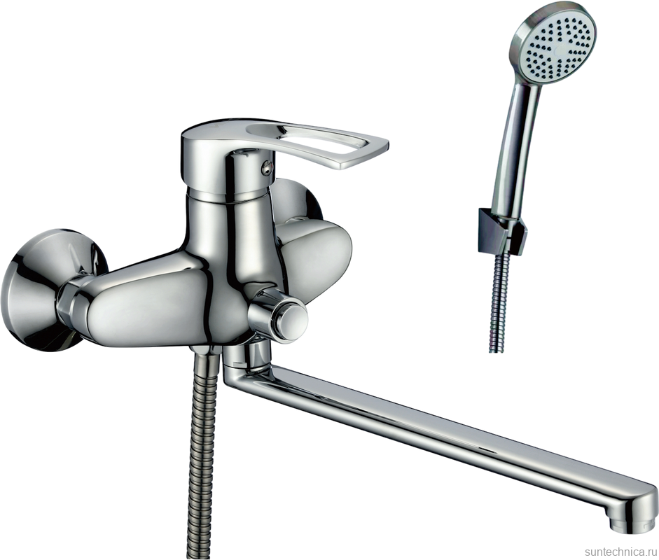 Смеситель с длинным изливом для ванны D-lin 422-5 D146422-5 хром