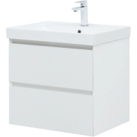 Тумба под раковину без столешницы Aquanet Альтера 60 подвесная, белая матовая