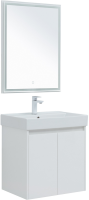 Мебель для ванной комнаты Aquanet Nova Lite 60 белый глянец, с дверками