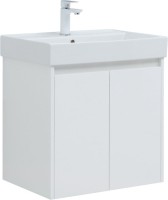 Мебель для ванной комнаты Aquanet Nova Lite 60 белый глянец, с дверками