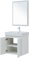 Мебель для ванной комнаты Aquanet Nova Lite 60 белый глянец, с дверками