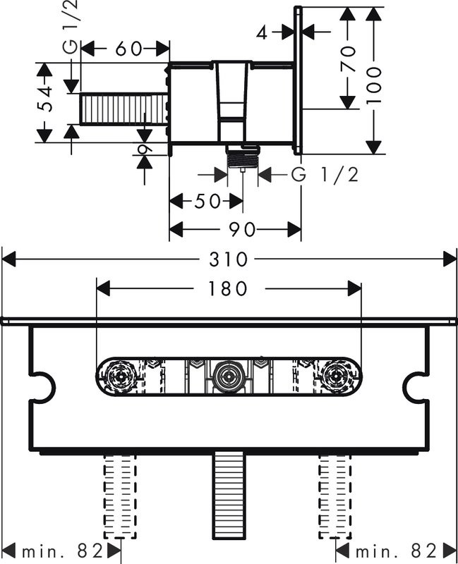 Душевой комплект Hansgrohe Raindance Select E 300 (3 jet) 26468400 + 26530400 + 28272000 + 26456400 + 15734400 + 15736400