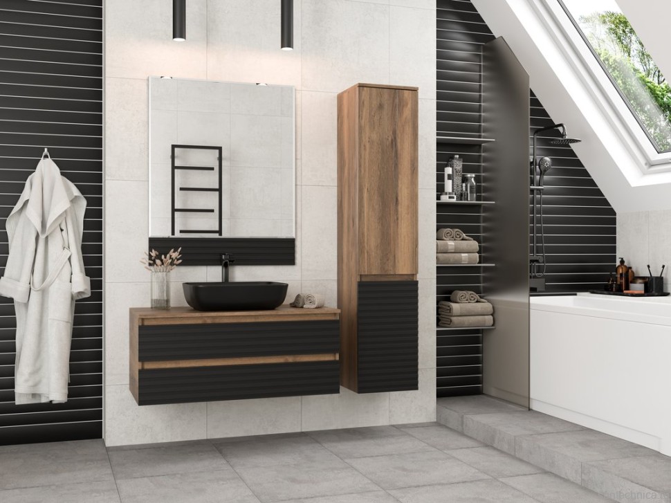 Зеркало Brevita Dakota 80 черное