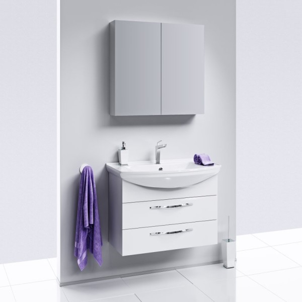 Мебель для ванной комнаты Aqwella Allegro 75 с 2 ящиками