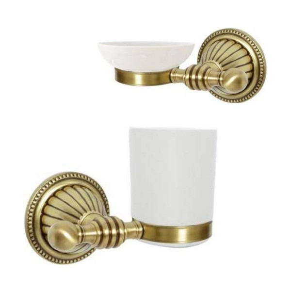 Набор Стакан Boheme Hermitage Bronze 10323 + Мыльница 10322