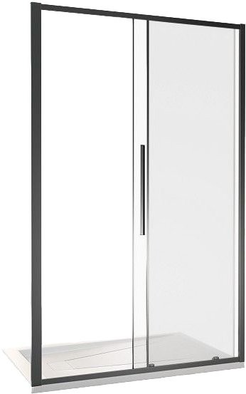 Душевая дверь в нишу Good Door Idea WTW-140-C-B 140 см, профиль черный