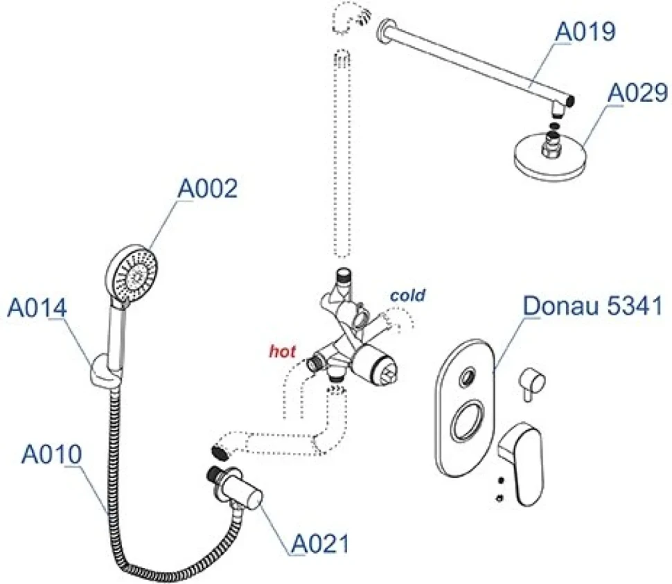 Душевой комплект Wasserkraft A14229