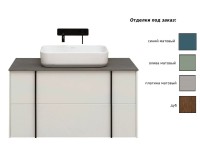 Тумба под раковину без столешницы Allen Brau Reality 120 подвесная, матовая олива