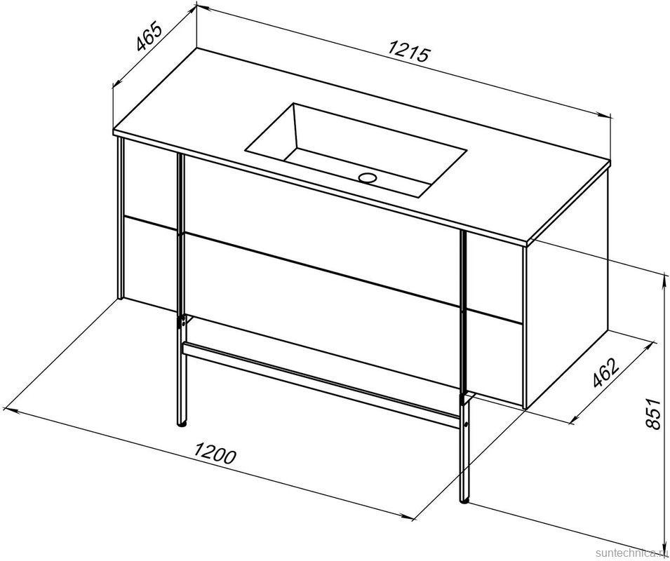 Тумба под раковину без столешницы Allen Brau Reality 120 подвесная, матовая олива