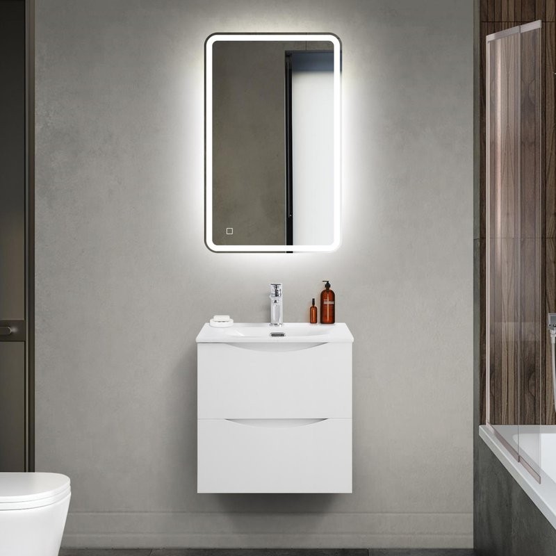 Мебель для ванной комнаты BelBagno Marino-cer-mini 50 подвесная, bianco opaco