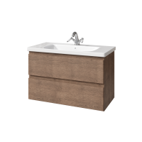 Тумба под раковину без столешницы Caprigo Forte 90 подвесная, светлый орех