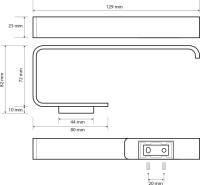 Набор Держатель Bemeta Solo 139112022 + Ершик 139113142