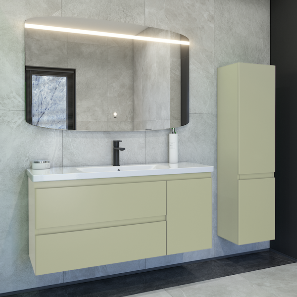 Мебель для ванной комнаты Caprigo Forte 120 R подвесная, фисташка