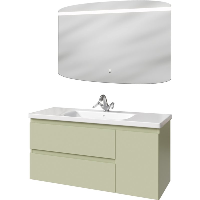 Мебель для ванной комнаты Caprigo Forte 120 R подвесная, фисташка