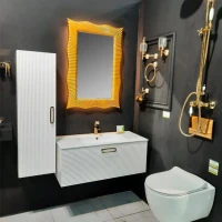 Зеркало Armadi Art NeoArt Soho золото, с подсветкой