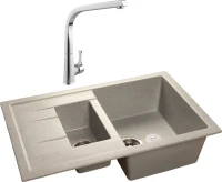 Комплект Мойка GranFest Quadro GF-Q775KL серая + Смеситель MEGA Mega Комплект Мойка GranFest Quadro GF-Q775KL серая + Смеситель MEGA Mega