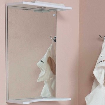 Зеркало Onika Коралл 45 с полкой