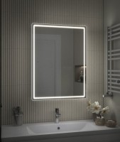 Зеркало-шкаф Vigo Geometry Сlassic 60 с подсветкой, белый