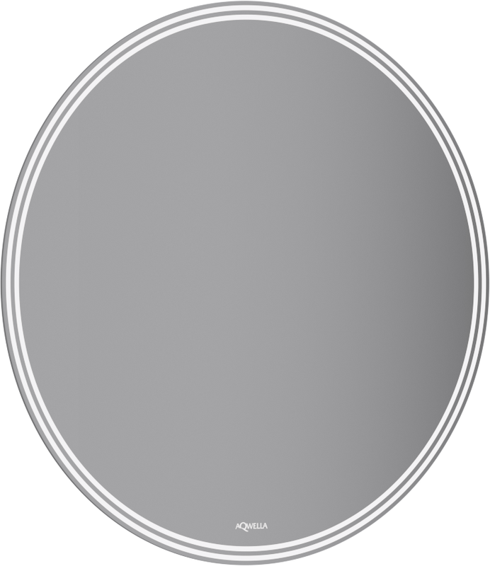 Зеркало круглое Aqwella Moon MOON0206CH 60 с подсветкой, с подогревом