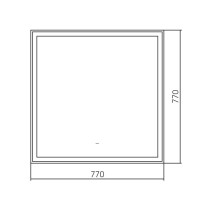 Зеркало настенное AQUAme 77x77