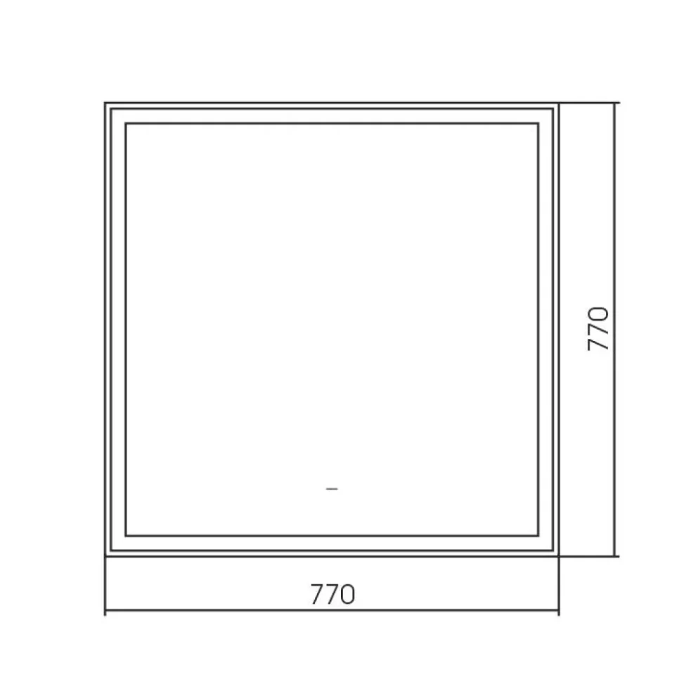 Зеркало настенное AQUAme 77x77