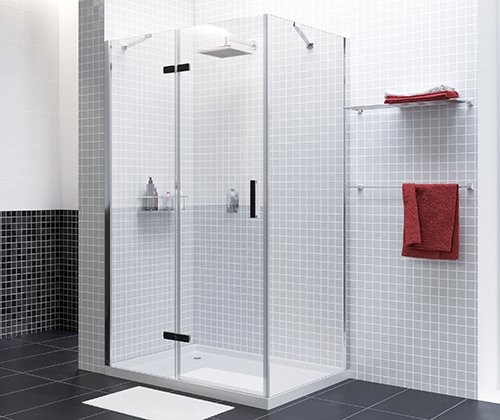 Душевой уголок Wasserkraft Aller 10H10LB black matt, 120x100 см